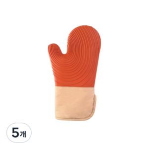 애드퓨어 주방 오븐장갑, 오렌지, 5개