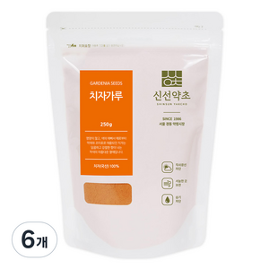 신선약초 치자가루, 6개, 250g