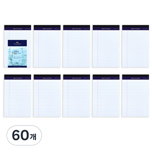 스탠다드온헤리티지 리갈패드 A5 노트, WHITE, 50매, 60개