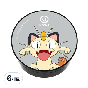 벨르아망 포켓몬스터 캐릭터 9종 디자인 차량용 방향제 나옹, 6세트, 화이트자스민민트