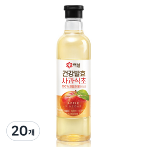 백설 건강발효 사과식초, 800ml, 20개