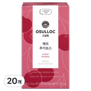 오설록 체리 루이보스 티백, 20개, 20개입, 1.3g