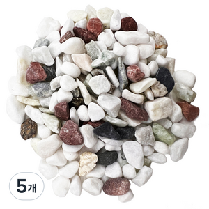 샘아쿠아 리프레쉬 바닥재 자갈 5~8mm 3.4kg, 스프링클 믹스, 5개