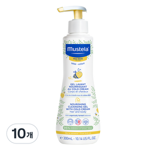 무스텔라 너리싱 클렌징 젤 위드 콜드 크림 탑투토워시, 300ml, 10개