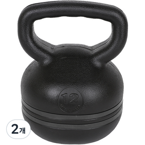아리프 라인 케틀벨, 블랙, 12kg, 2개
