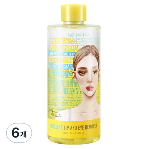 [비건뷰티] 아리얼 릴리빙 미셀라 립 앤 아이 리무버, 300ml, 6개