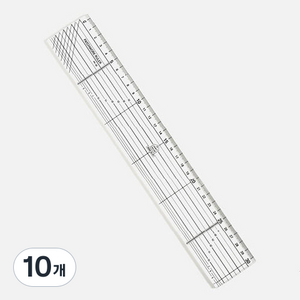 심플소잉 CH 논슬립 패치워크 시접자 30cm, 혼합색상, 10개
