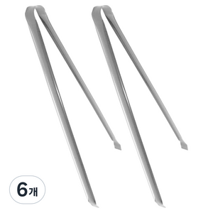 월드크린 숯집게 45cm, 백색, 6개