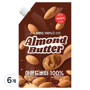 너츠브라더 아몬드 버터, 1kg, 6개
