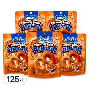 바프 카라멜 솔티드 프레첼, 30g, 125개