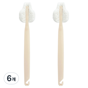 더마더 식물성 스펀지 젖꼭지솔, 크림, 6개