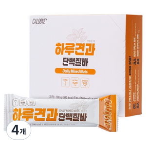 칼로바이 하루견과 단백질바 6p, 180g, 4개