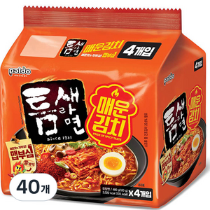틈새라면 매운김치 120g, 40개