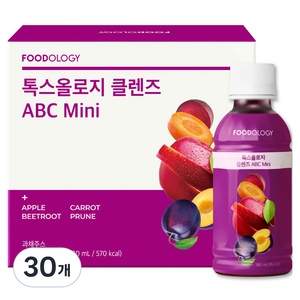 푸드올로지 톡스올로지 클렌즈 48시간 ABC Mini, 180ml, 30개