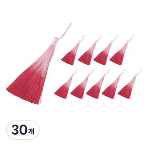 인디케이 수묵화 태슬 대, 다홍색, 30개