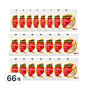 스카치 3M 다용도 테이프 550 리필 12mm x 20m, 66개