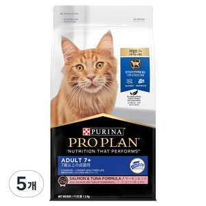 프로플랜 캣 기능성 사료, 시니어, 1.5kg, 5개
