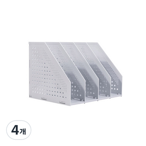 델리 4단 폴딩식 데스크 파일 꽂이, 그레이, 4개