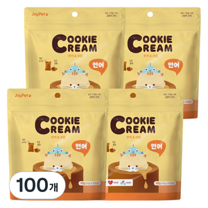 조이펫 쿠키 앤 크림 고양이간식, 연어, 60g, 100개