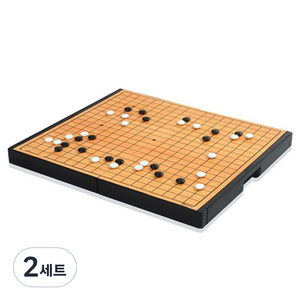 명인랜드 소형 자석 바둑 M-106, 혼합색상, 2세트