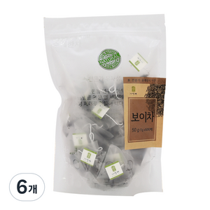 자연애 보이차, 1g, 50개입, 6개