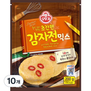 오뚜기 초간편 감자전믹스, 200g, 10개