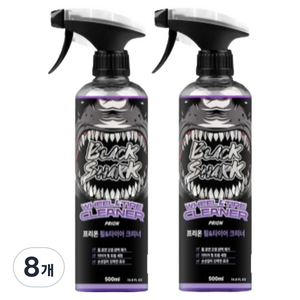 블랙샤크 자동차 휠 타이어 크리너, 8개, 500ml