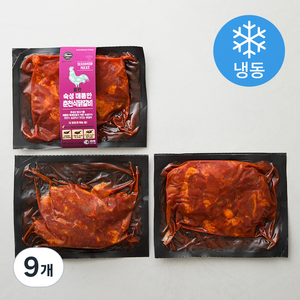올반 숙성 춘천식 매콤닭갈비 (냉동), 180g, 9개