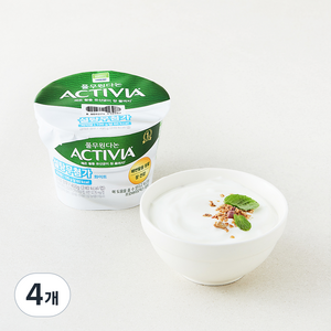 풀무원 액티비아 설탕무첨가 화이트, 400g, 4개