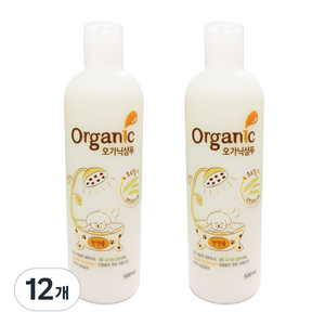 오가닉 오트밀 애견샴푸, 500ml, 1개입, 12개