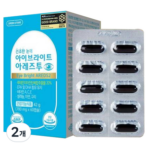 그린스토어 아이브라이트 아레즈투, 60정, 2개