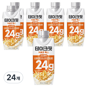 테이크핏 맥스 내 몸에 핏한 단백질 플랜 고소한맛, 250ml, 24개