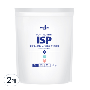 원데이뉴트리션 ISP 소이프로틴 단백질 포대유청, 2개, 3kg
