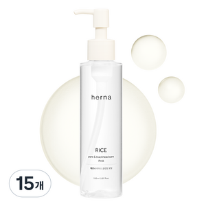 에르나 라이스 포어케어 블랙헤드 딥 클렌징 오일 PHA, 15개, 150ml