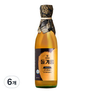 대현상회 저온압착 국산 들기름, 350ml, 6개