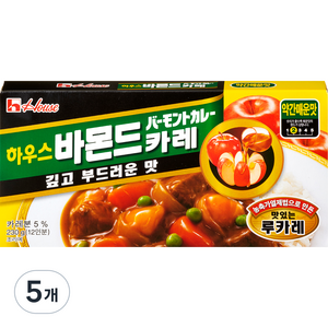 하우스 바몬드 카레 약간매운맛, 230g, 5개