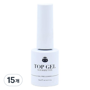 캣워크 논와이프 파우더 전용 탑 젤, 15개, 10ml