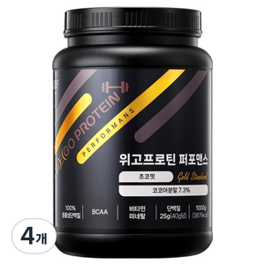 칼로바이 단백질쉐이크 퍼포맨스 골드 초코핏, 1kg, 4개