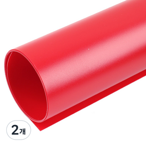 컴스 Coms 촬영 PVC 양면 무광 배경지 레드 45 x 85 cm, BS643, 2개
