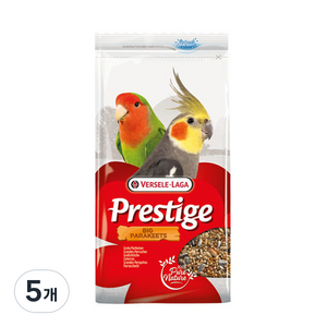 버셀라가 빅 패럿 스텐다드 프리스티지 왕관 모란 코뉴어 사료, 1kg, 5개