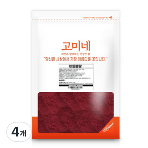 고미네 비트 가루, 300g, 4개
