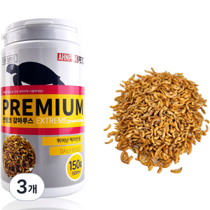모비딕 안핑크 대용량 감마루스 거북이 사료, 1.5L, 3개