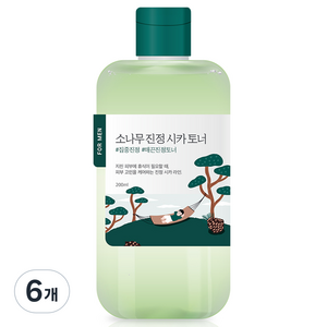 라운드랩 포 맨 소나무 진정 시카 토너, 200ml, 6개