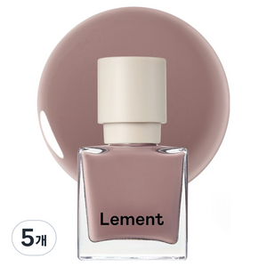 르멘트 컬러 네일 매니큐어, 64 버니 브라운, 9.5ml, 5개