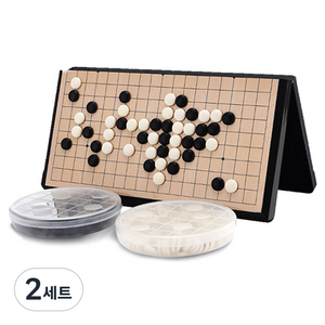 하이투데이 휴대용 접이식 자석 오목 바둑판 세트 L, 2세트