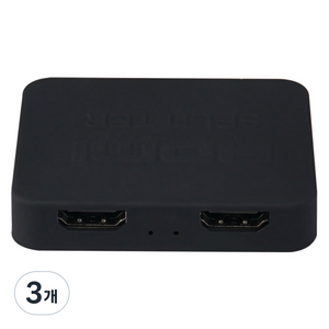 컴스 1x2 HDMI 2포트 초소형 4K UHD TV 모니터 동시영상 분배기, OU932, 3개