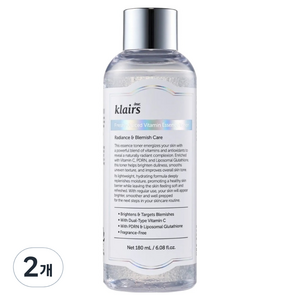 클레어스 프레쉴리 쥬스드 비타민 에센스 토너, 180ml, 2개