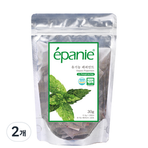 에빠니 유기농 페퍼민트 허브차, 1.5g, 20개입, 2개
