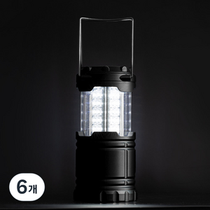 로티캠프 30LED 슬라이드 랜턴 블랙, 6개