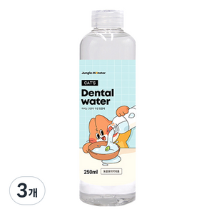 정글몬스터 캣 덴탈워터 구강청결제, 250ml, 3개